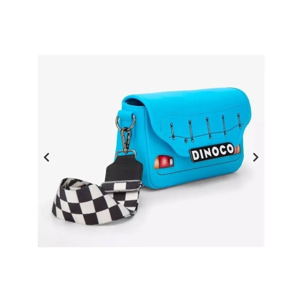 Loungefly Disney Pixars Cars Lightning McQueen Dinoco Light Up Crossbody Bag NWT